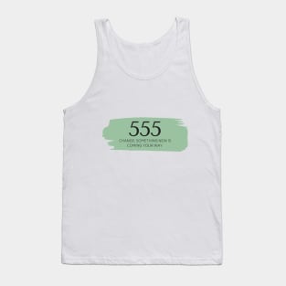 555 Angel Number green Tank Top